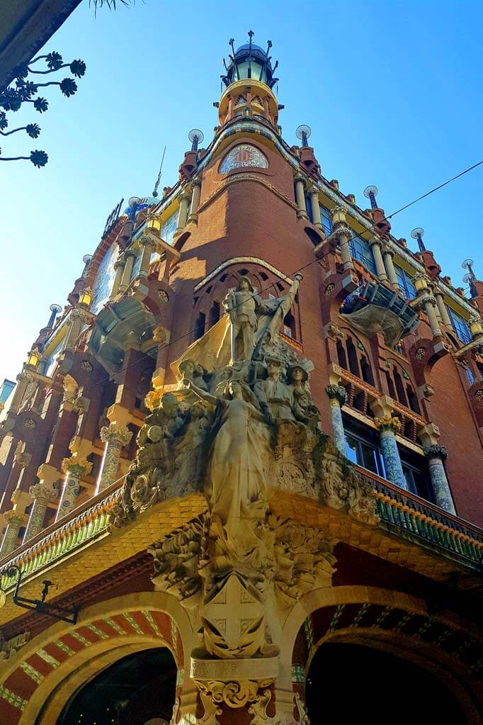 Barcelona Palau de la Musica Catalana building exterior