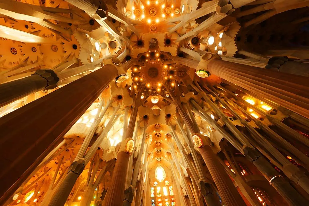 Basilica La Sagrada Familia is the most beautiful place to see in Barcelona