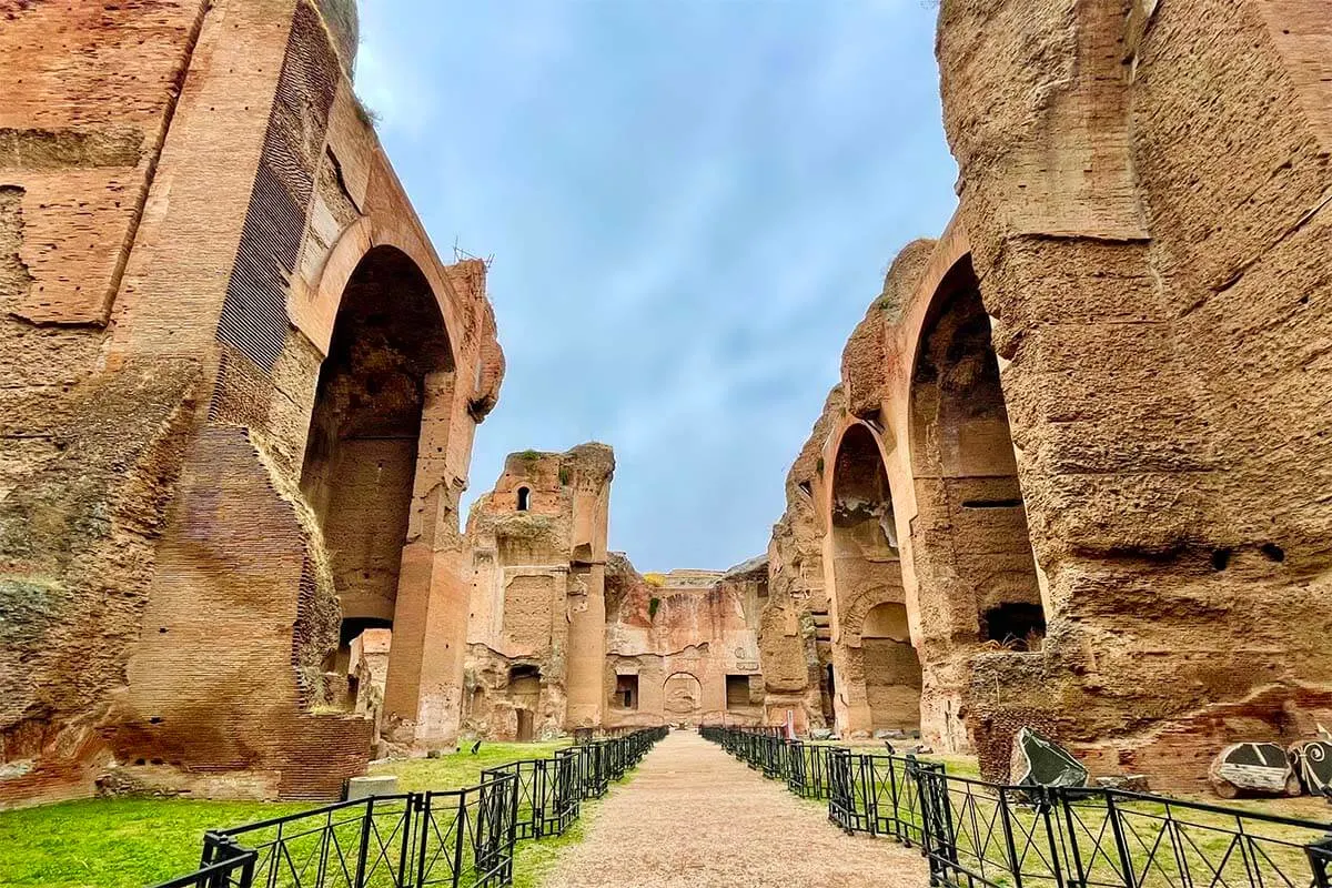 Baths of Caracalla - one of the most authentic Ancient Rome landmarks