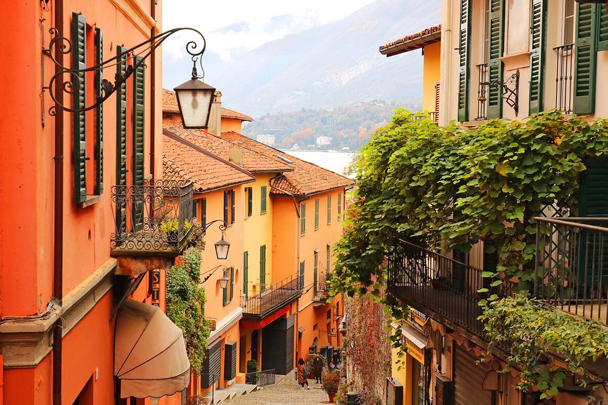 Bellagio town at Lake Como in Italy