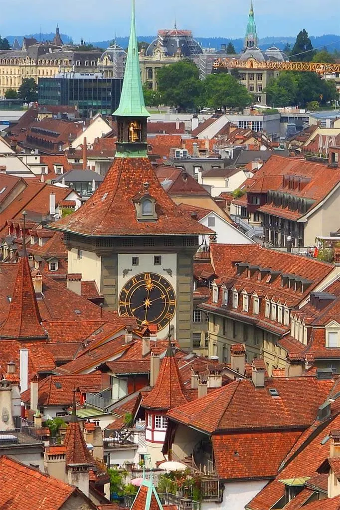 Bern old town rooftops