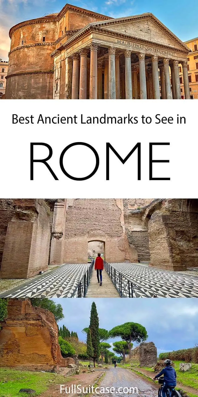 Best Ancient Roman landmarks to see in Rome, Italy