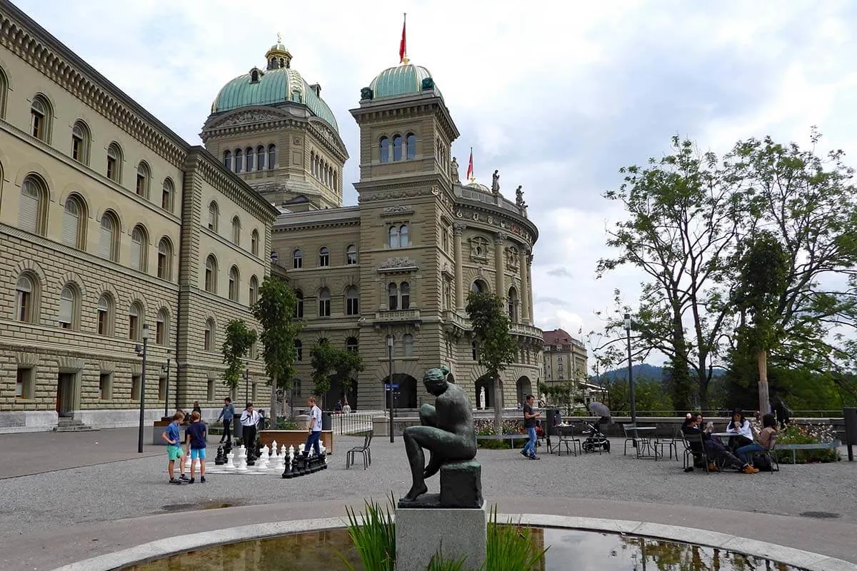 Bundeshausterrasse in Bern