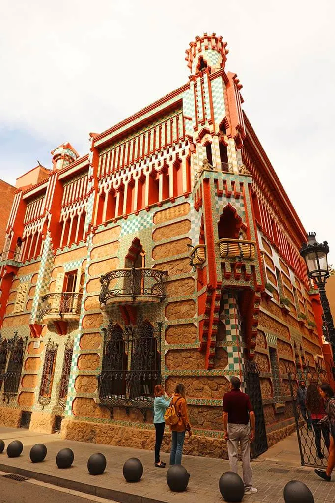 Casa Vicens Gaudi building in Barcelona