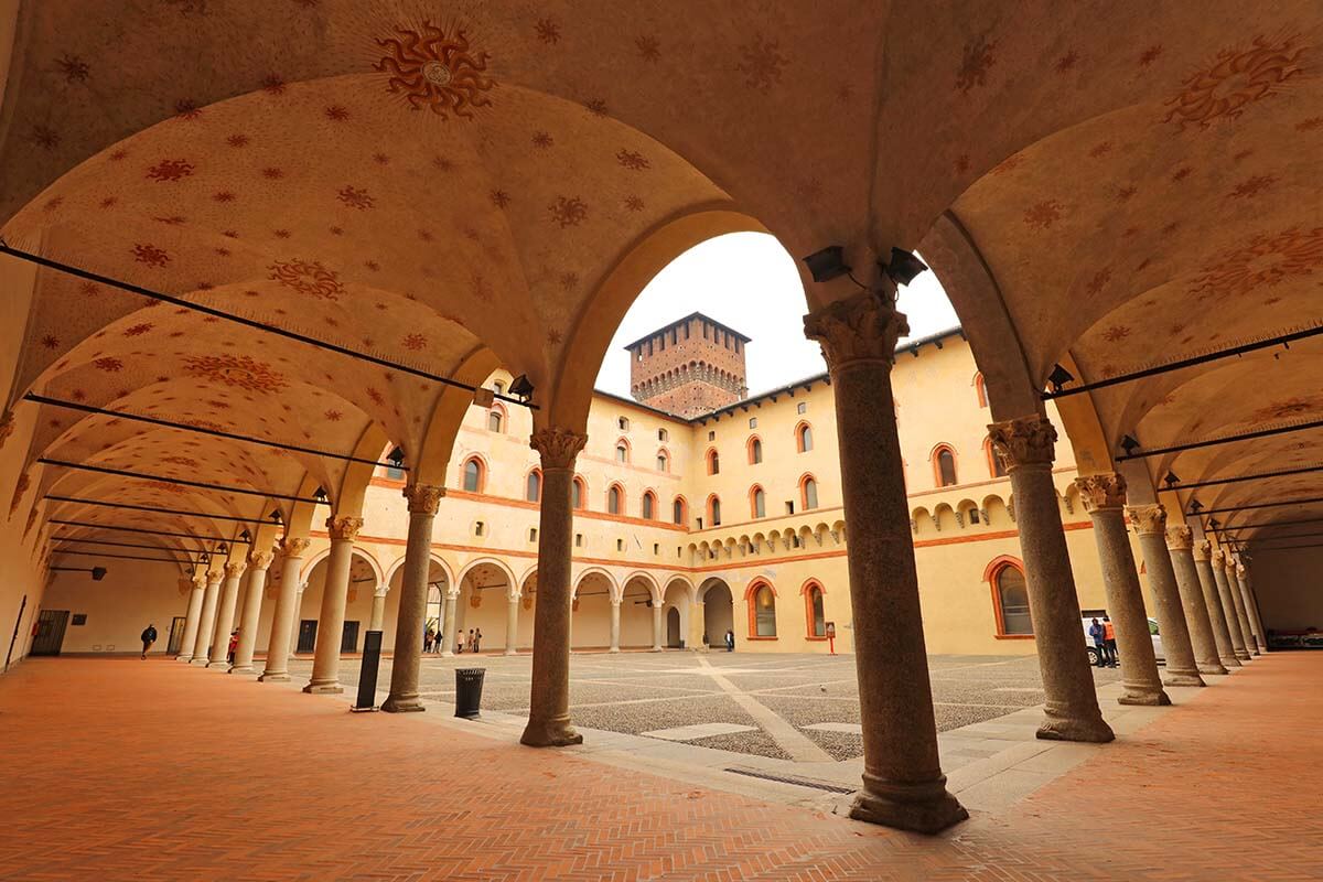 Castello Sforzesco in Milan Italy