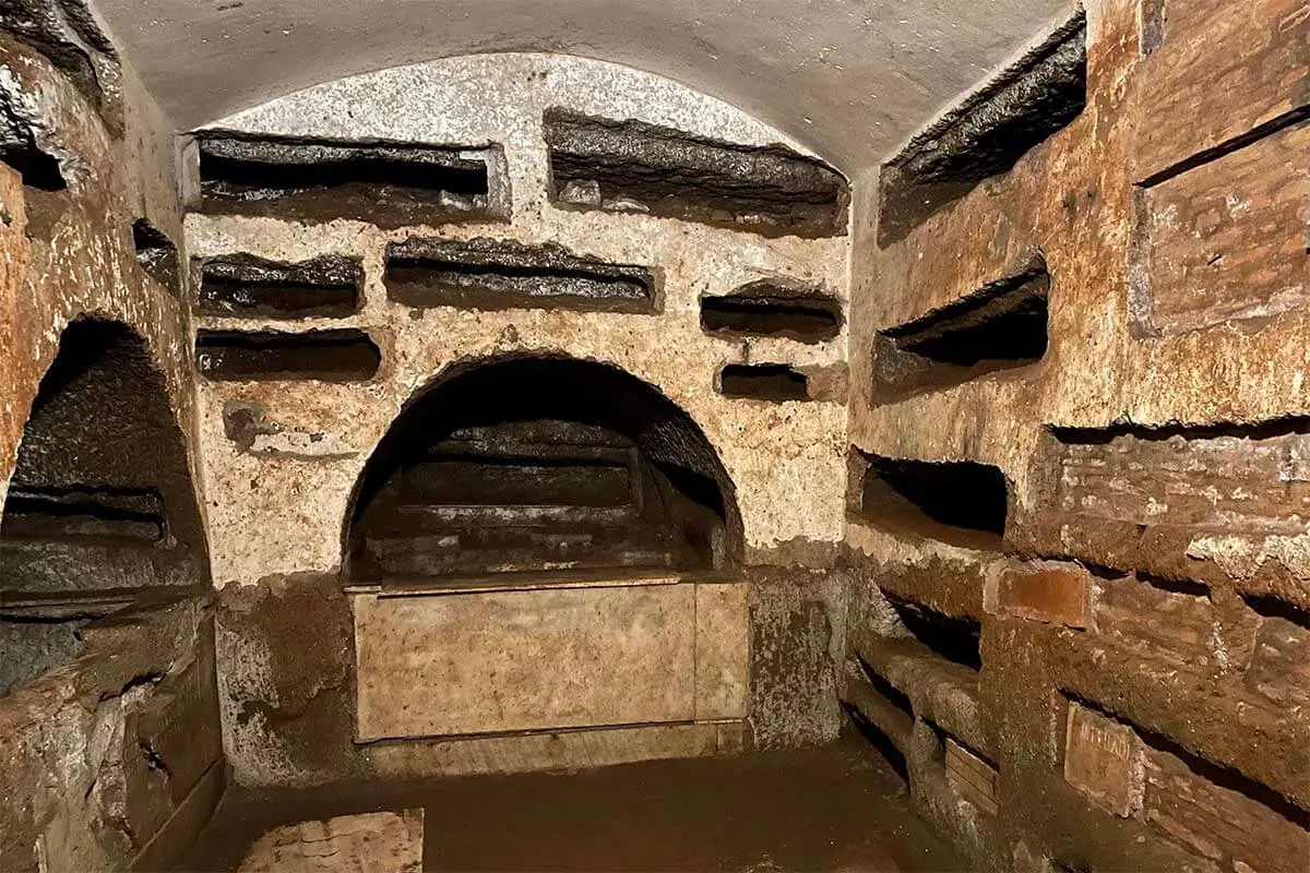Catacombs of St Callixtus Rome Italy
