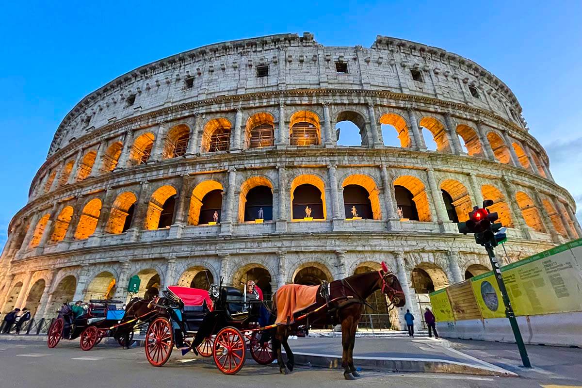Colosseum - one of the most iconic ancient landmarks in Rome
