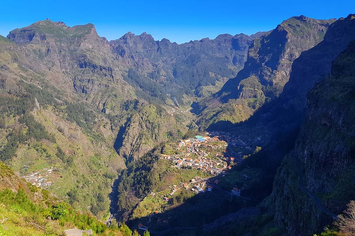 Curral Das Freiras (Nuns Valley) as seen from Miradouro Eira do Serrado, Madeira