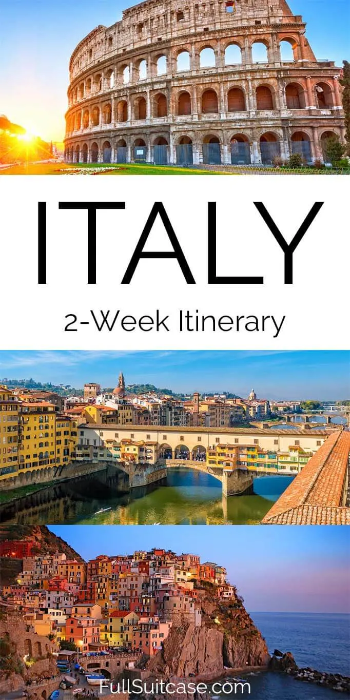 Italy itinerary for 2 weeks