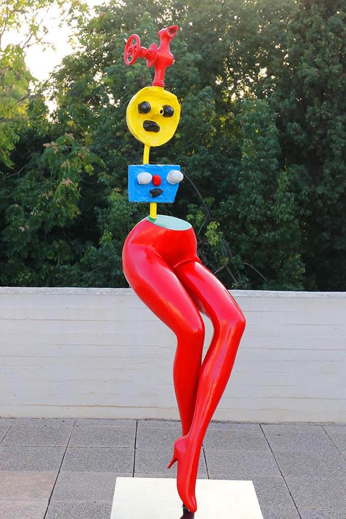 Colorful sculpture at Joan Miro Foundation Barcelona Spain