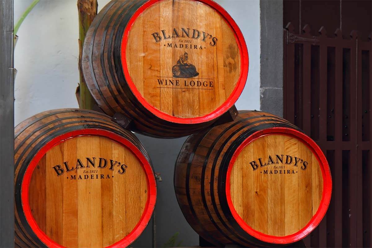 Madeira wine barrels at Blandy's Wine Lodge