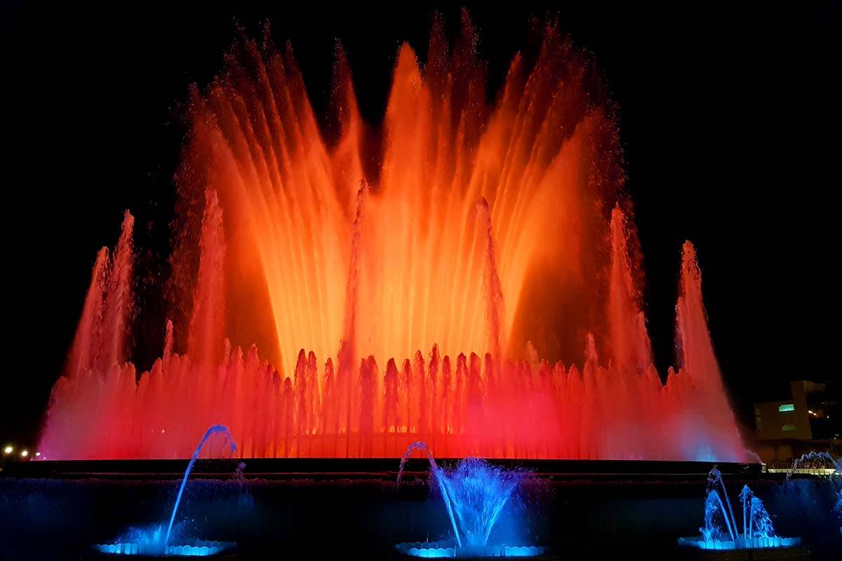 Magic Fountain of Montjuïc - one of the most popular Barcelona attractions