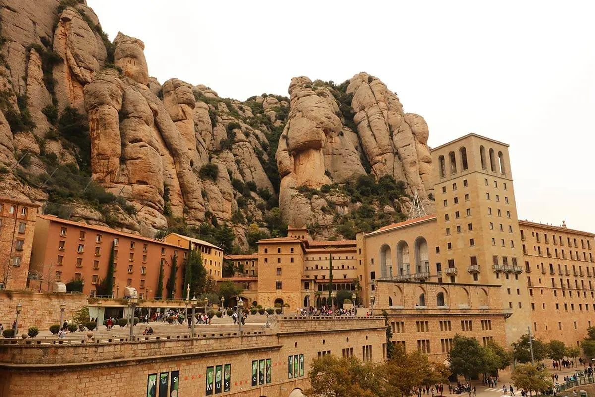 Montserrat Monastery near Barcelona in Spain