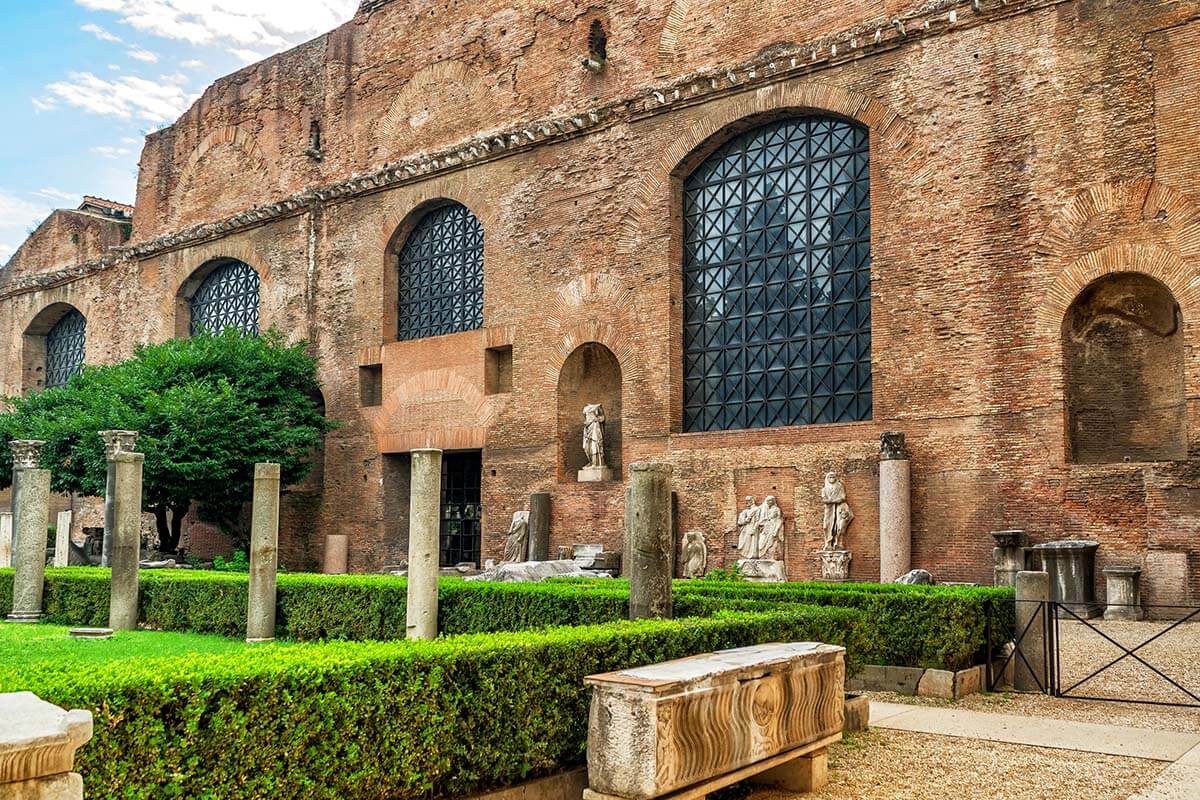 National Roman Museum - Baths of Diocletian ancient site in Rome
