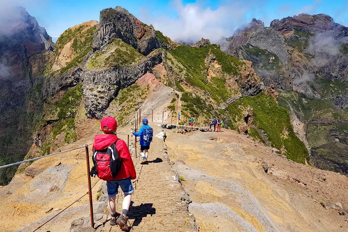 Pico Areeiro to Pico Ruivo hike is one of the most unique things to do in Madeira