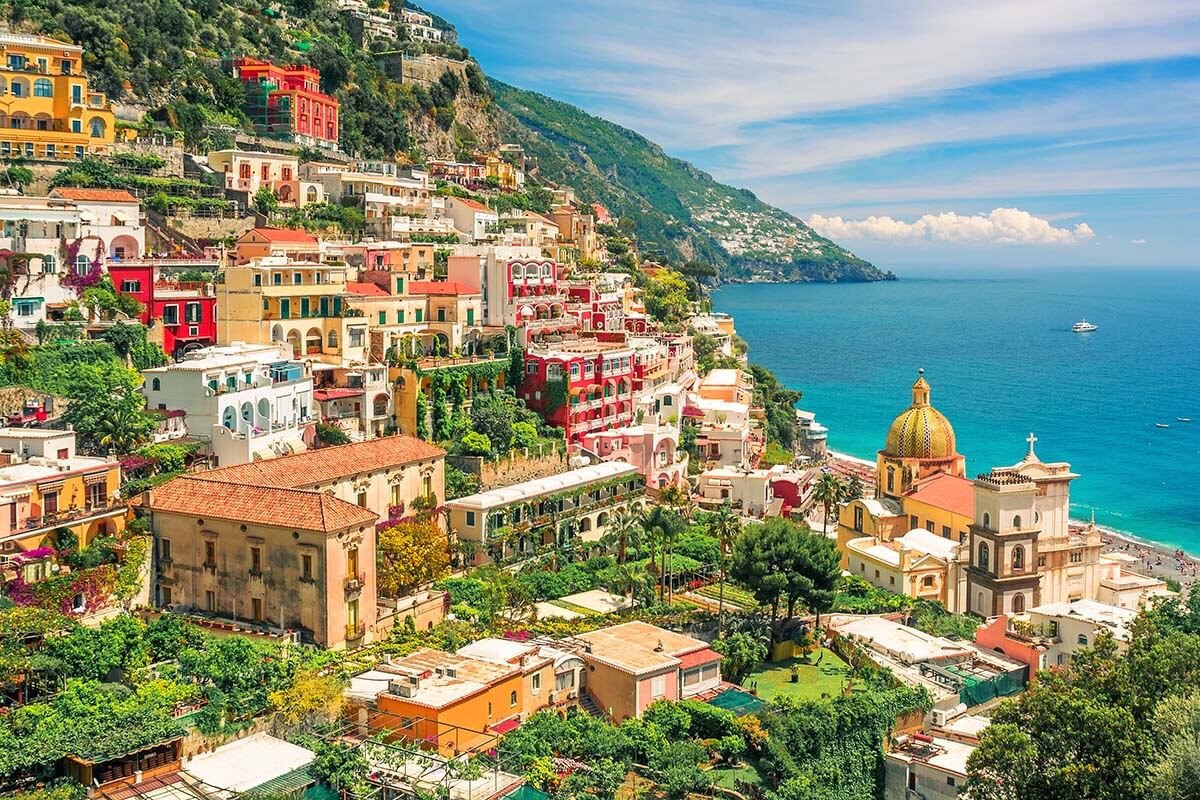 Positano on the Amalfi Coast - Italy itinerary