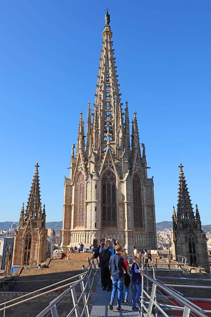 Rooftop of the Cathedral of Barcelona