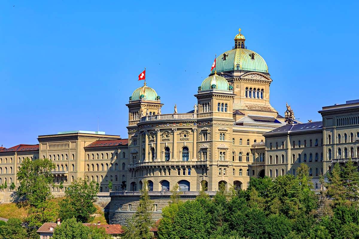 Swiss Parliament Bundeshaus in Bern