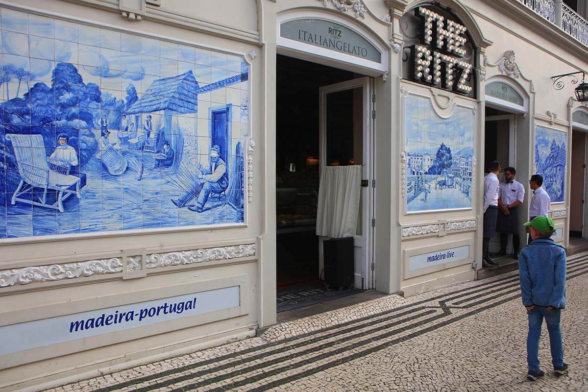 The Ritz cafe in Funchal Madeira