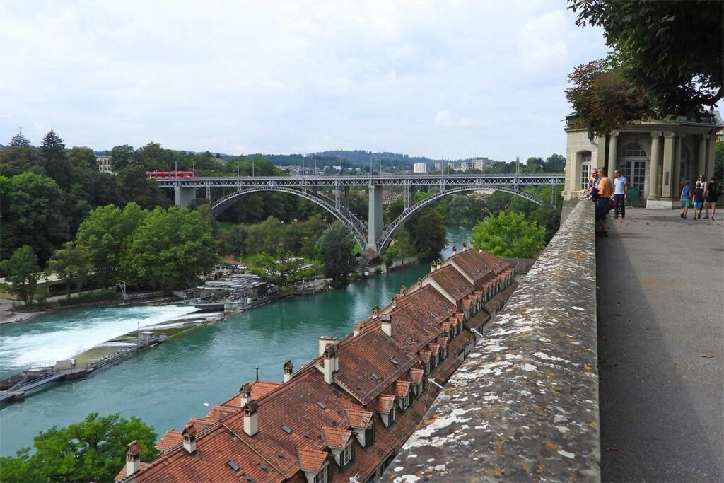 View from Münsterplattform near Bern Cathedral