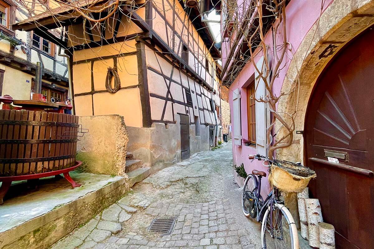 An old wine press in Eguisheim old town