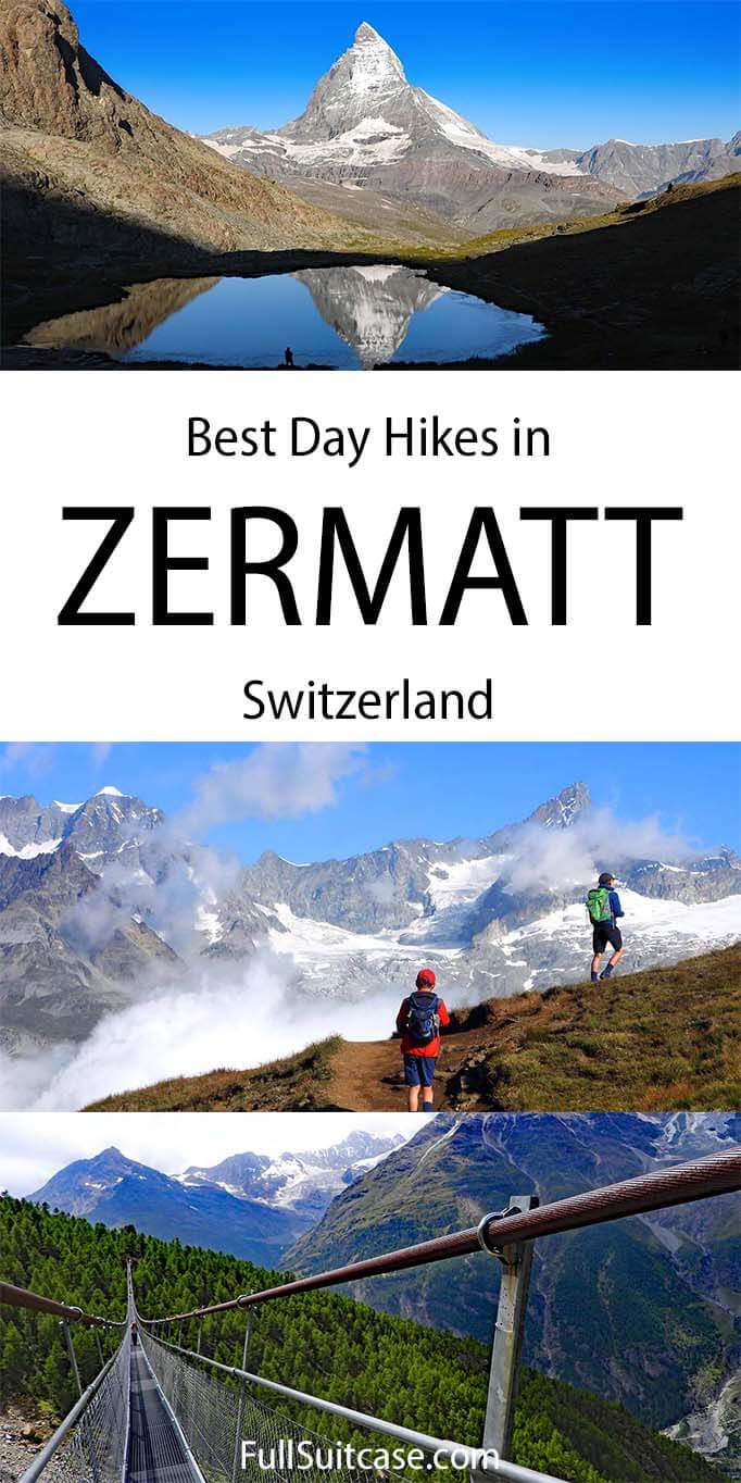 Best day hikes in Zermatt Switzerland
