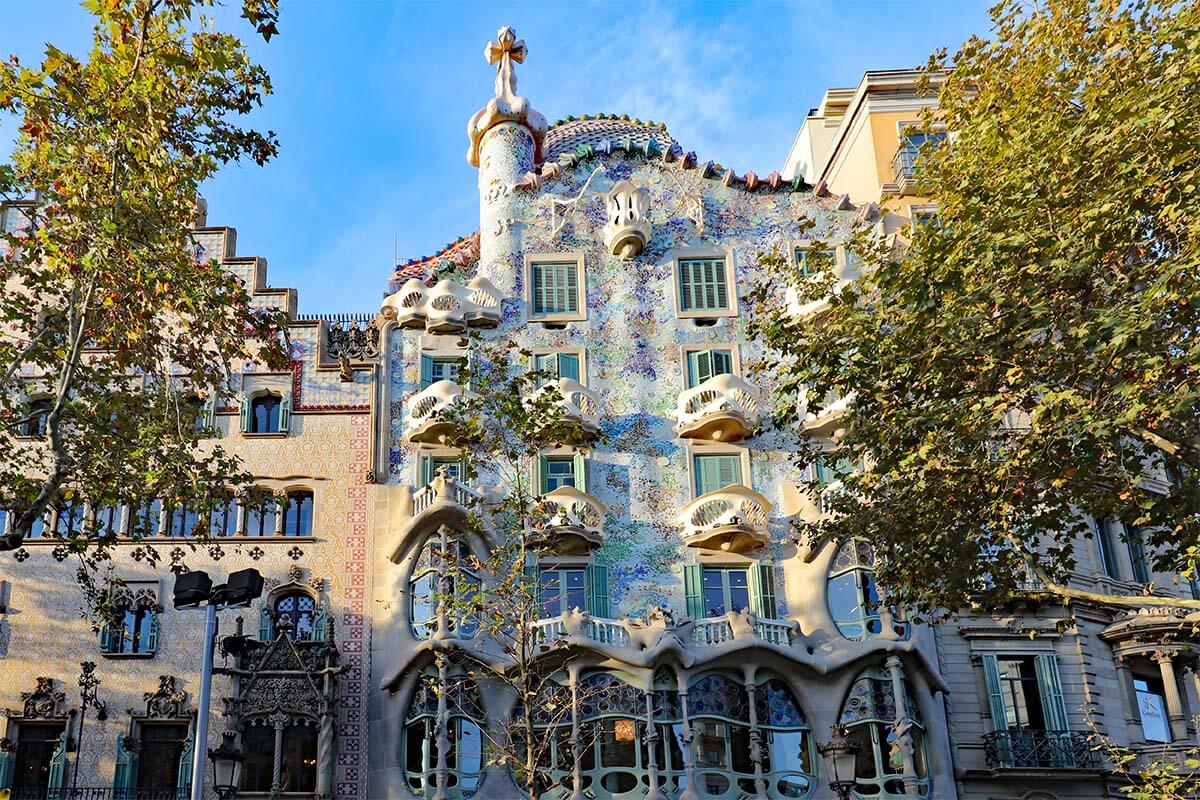 Casa Batllo Gaudi house in Barcelona