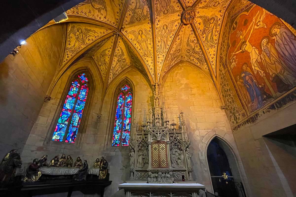 Chapelle du St Sacrement inside St Martin's Church in Colmar