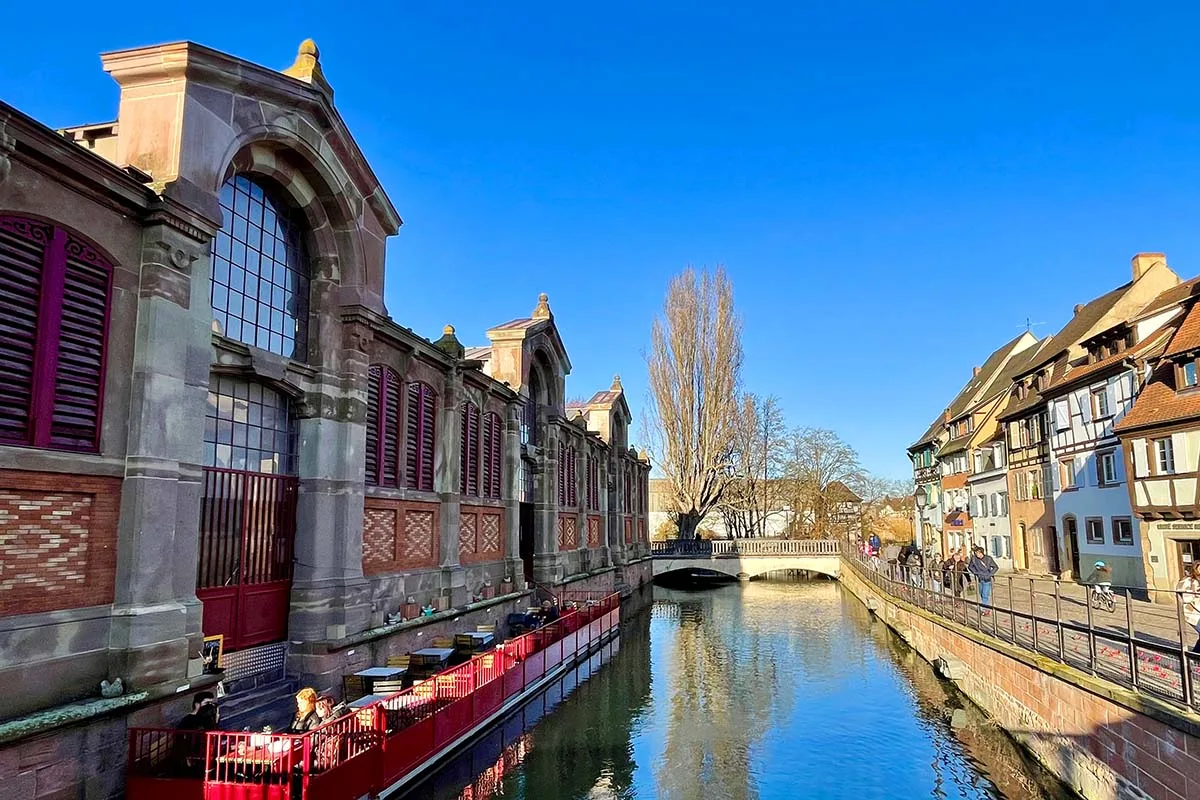 Colmar Covered Market and La Lauch River