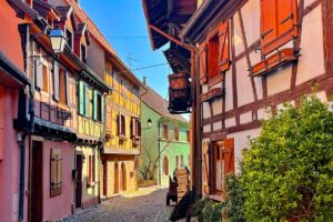 Eguisheim town in Alsace region, France