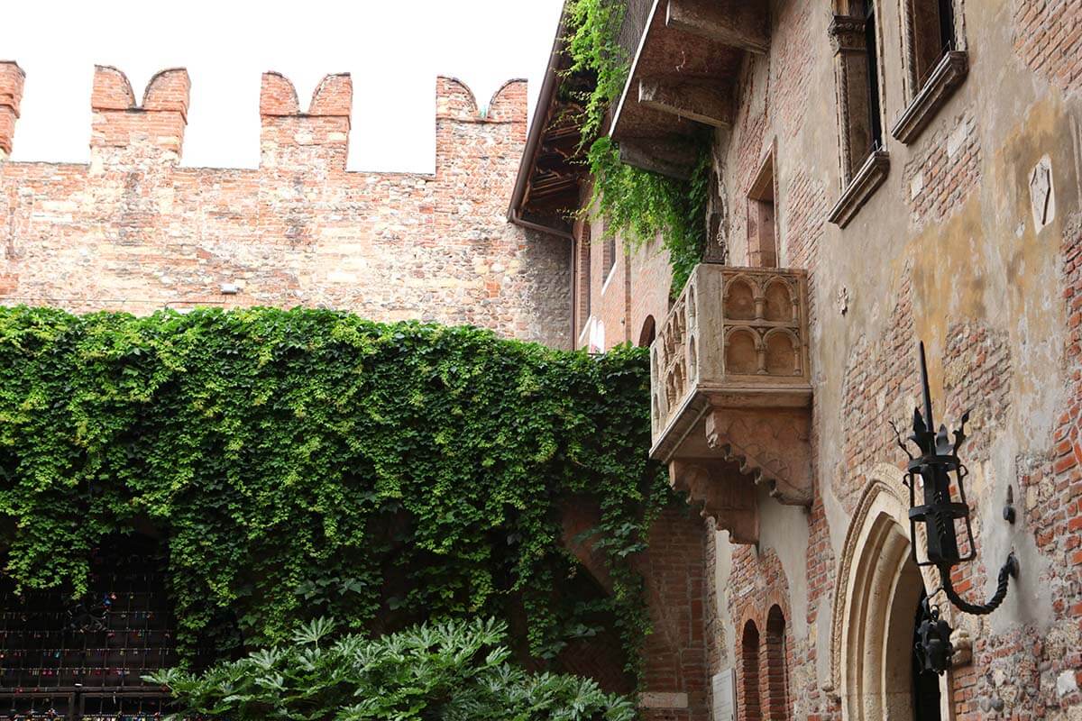 Juliet's House and Balcony in Verona Italy