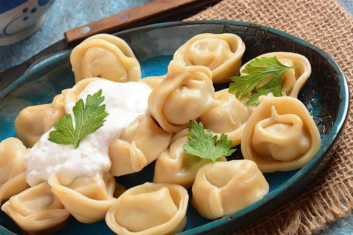 Koldunai - Lithuanian meat dumplings