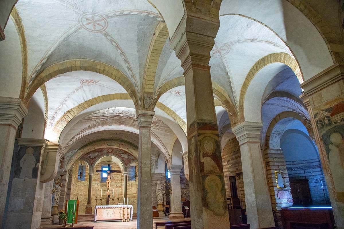 Lower church at San Fermo Maggiore in Verona