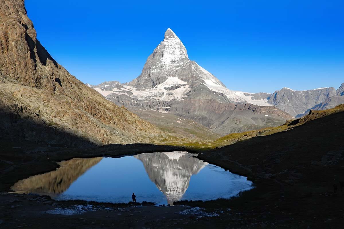 Riffelsee lake trail - one of the best hikes in Zermatt