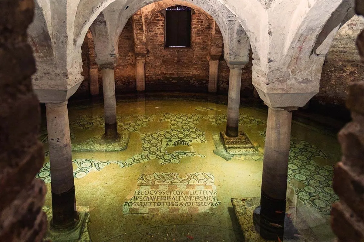 Submerged Crypt in Basilica di San Pietro Maggiore in San Francesco in Ravenna