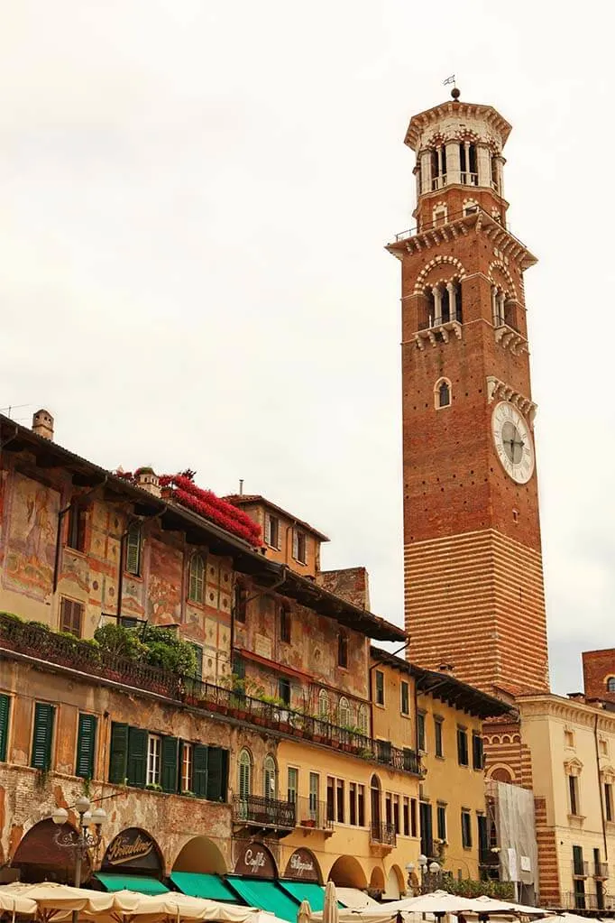 Torre dei Lamberti in Verona Italy