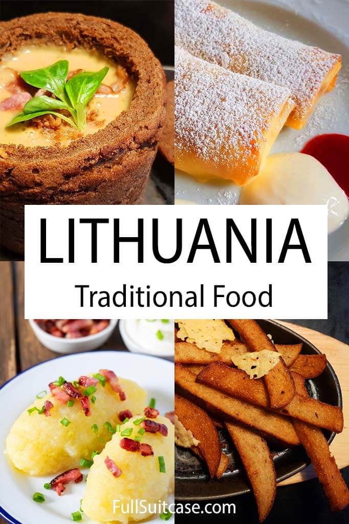 Traditional food from Lithuania