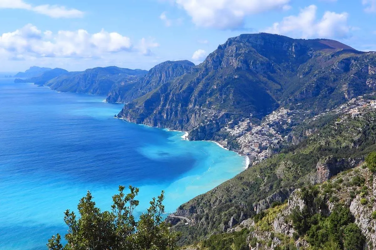 Amalfi Coast scenery from Path of Gods hike