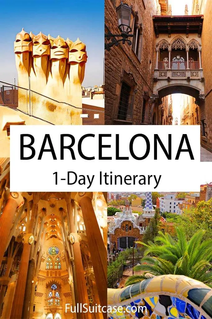 Barcelona 1 day itinerary