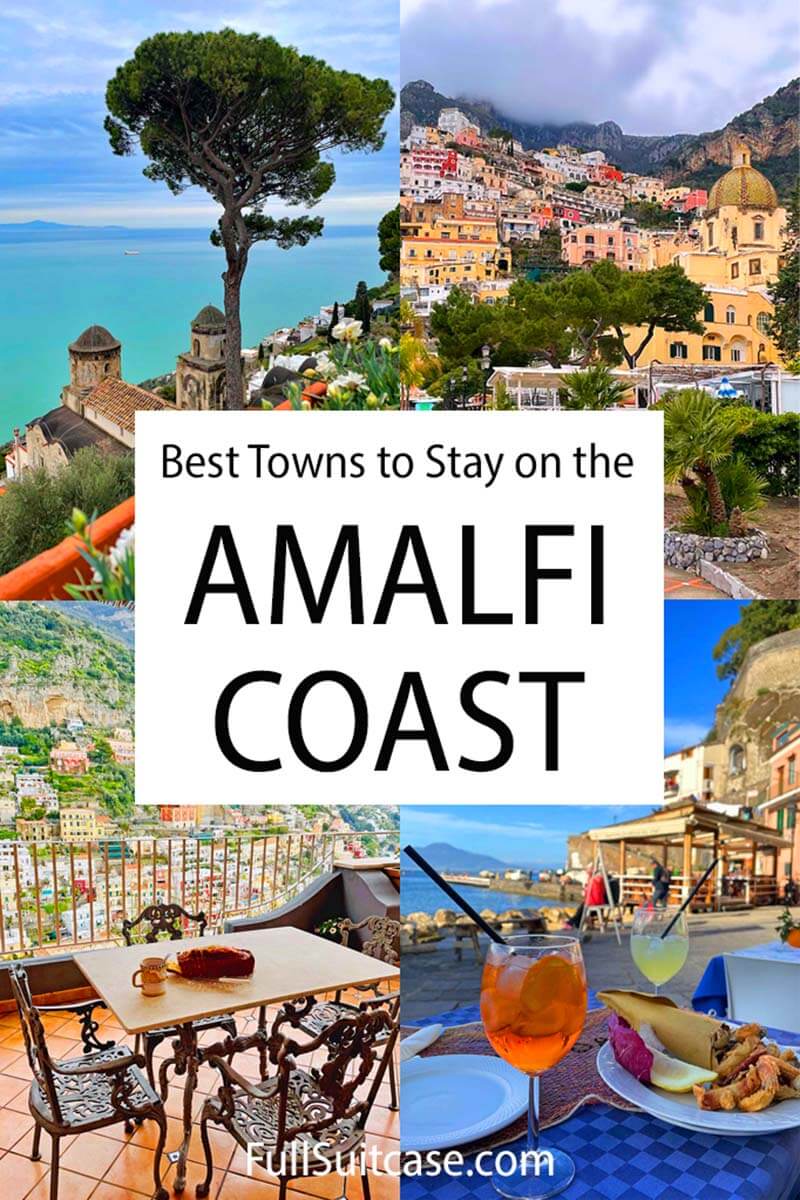 Best towns to stay on the Amalfi Coast in Italy