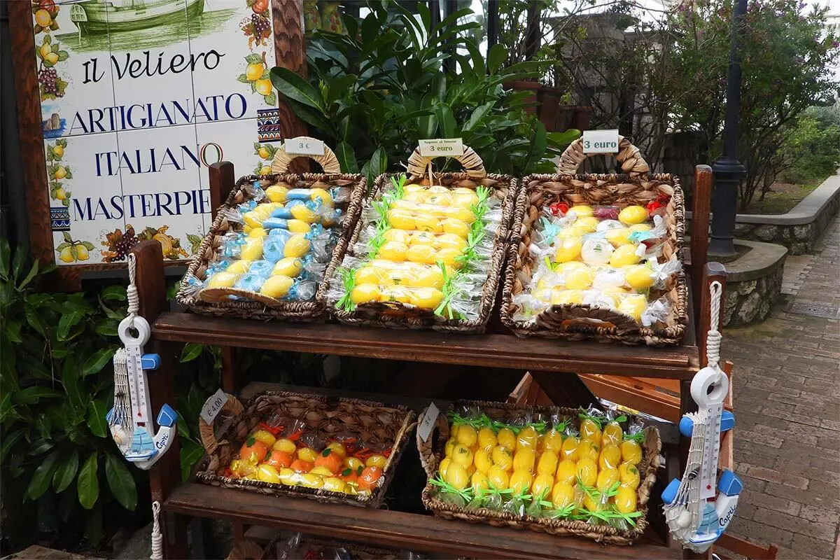 Capri souvenirs in Anacapri