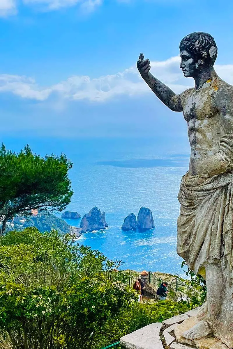 Capri views from Anacapri Monte Solaro