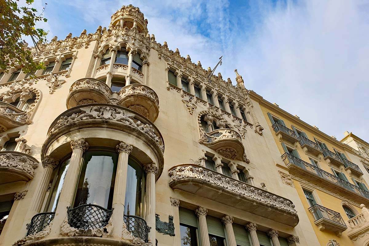 Casa Lleó i Morera on Passeig de Gracia in Barcelona