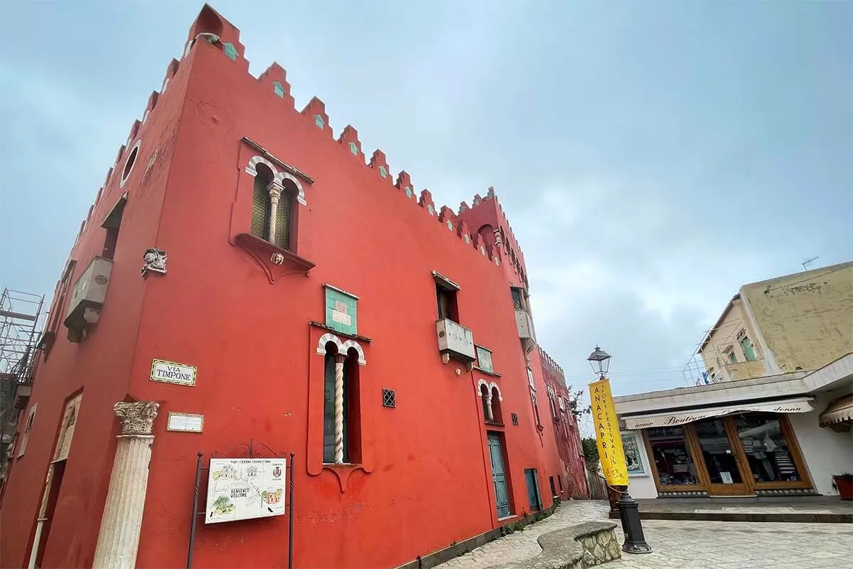 Casa Roja en Anacapri Italia