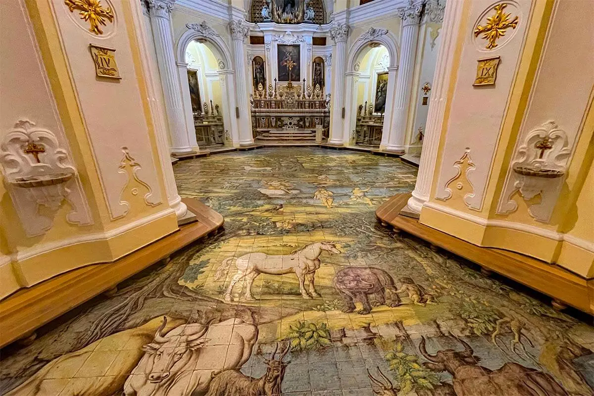 Church San Michele in Anacapri on Capri island