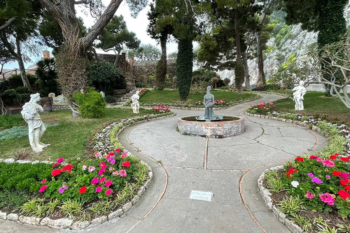 Giardini di Augusto gardens in Capri