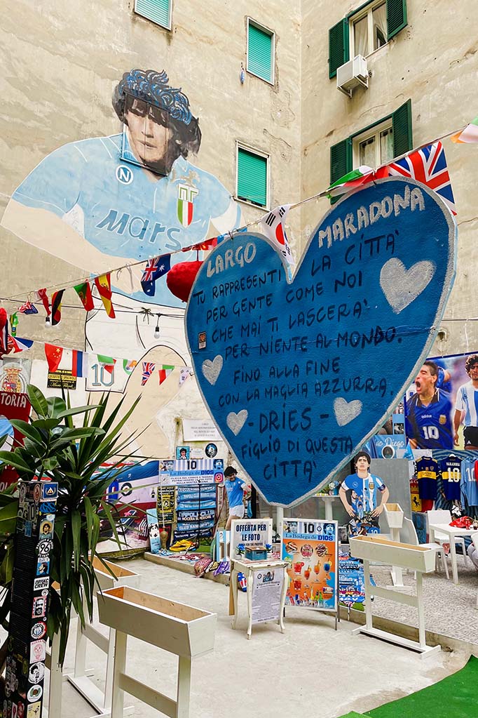 Largo Maradona in Naples Italy
