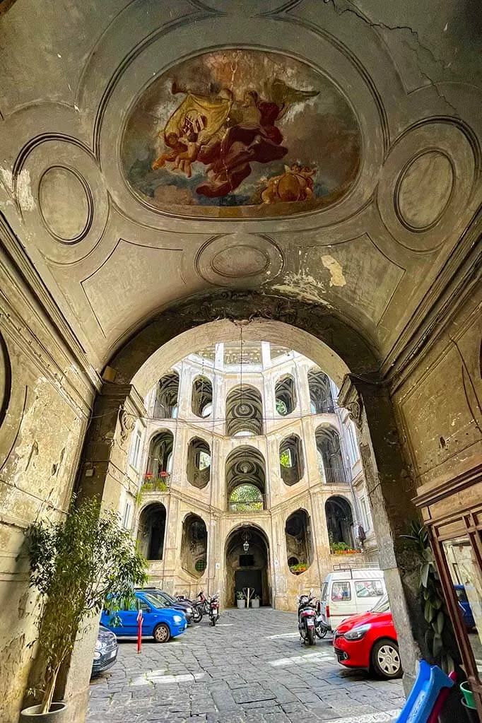 Palazzo San Felice in Rione Sanita district in Naples