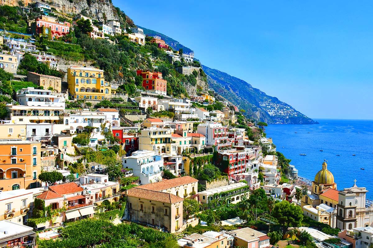 Positano town on the Amalfi Coast (Italy)