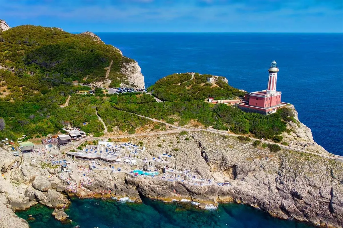 Punta Carena and Lido del Faro in Anacapri